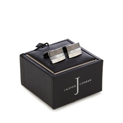 J by Jasper Conran Mother of Pearl striped cufflinks in a gift box